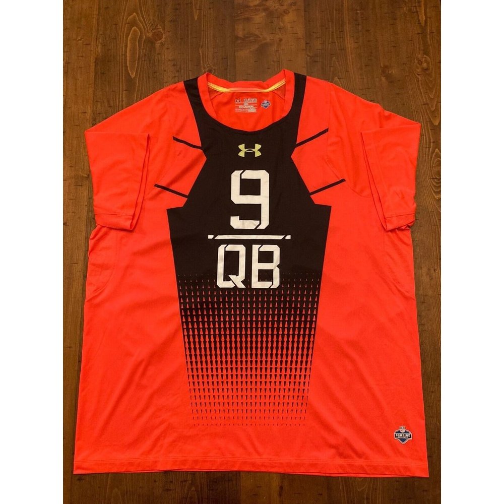 2015 UA Jerry Lovelocke 9 NFL Combine Jersey Baltimore Ravens QB Issued Worn